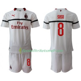 Fußballtrikots AC Mailand Suso 8 Kinder 2018-2019 Kurzarm Auswärts-trikot kaufen